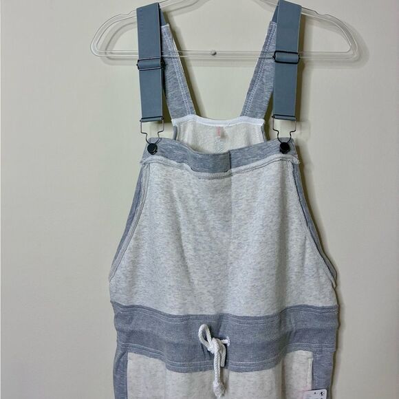 NWT FP Movement Making It Athleisure Overalls in Heather Grey Combo - Picture 6 of 10